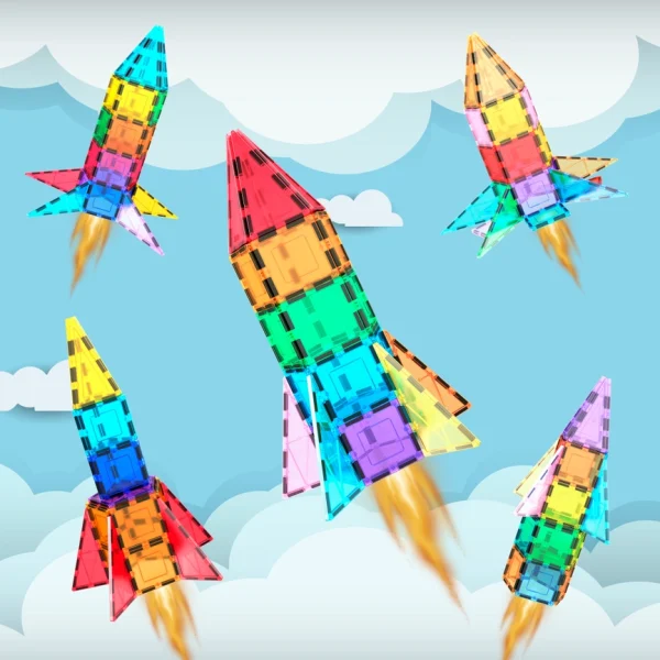 PicassoTiles | Magnetische bouwset 32-delig - Afbeelding 7