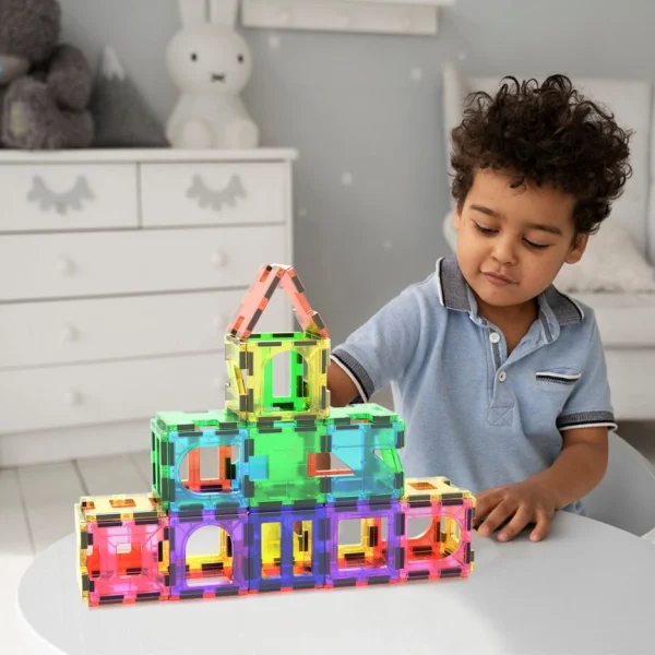 PicassoTiles | Magnetische bouwset 42-delig - Afbeelding 3