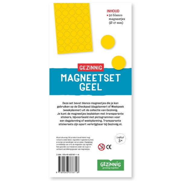 Gezinnig | Magneetset - Geel