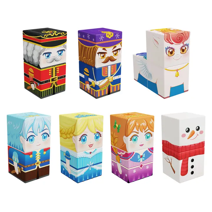 PicassoTiles | Magnetische Bouwset Winterijs thema 72-delig - Afbeelding 5