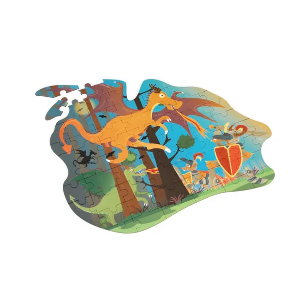 Scratch | Contour Puzzel - Draak - Afbeelding 2