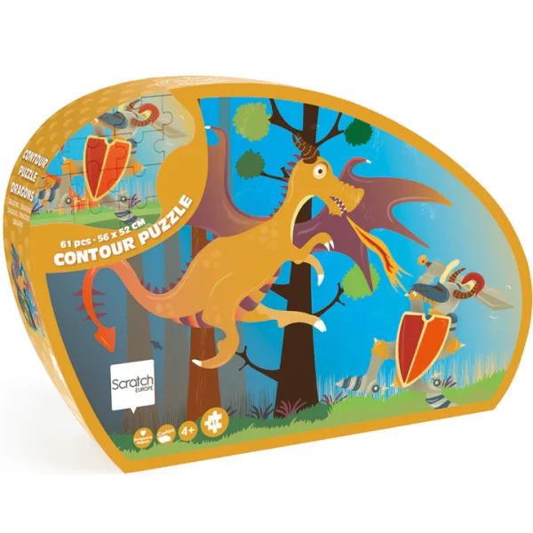 Scratch | Contour Puzzel - Draak