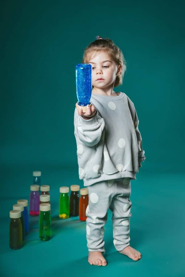 Petit Boum | Sensorische fles - blauw - Afbeelding 3