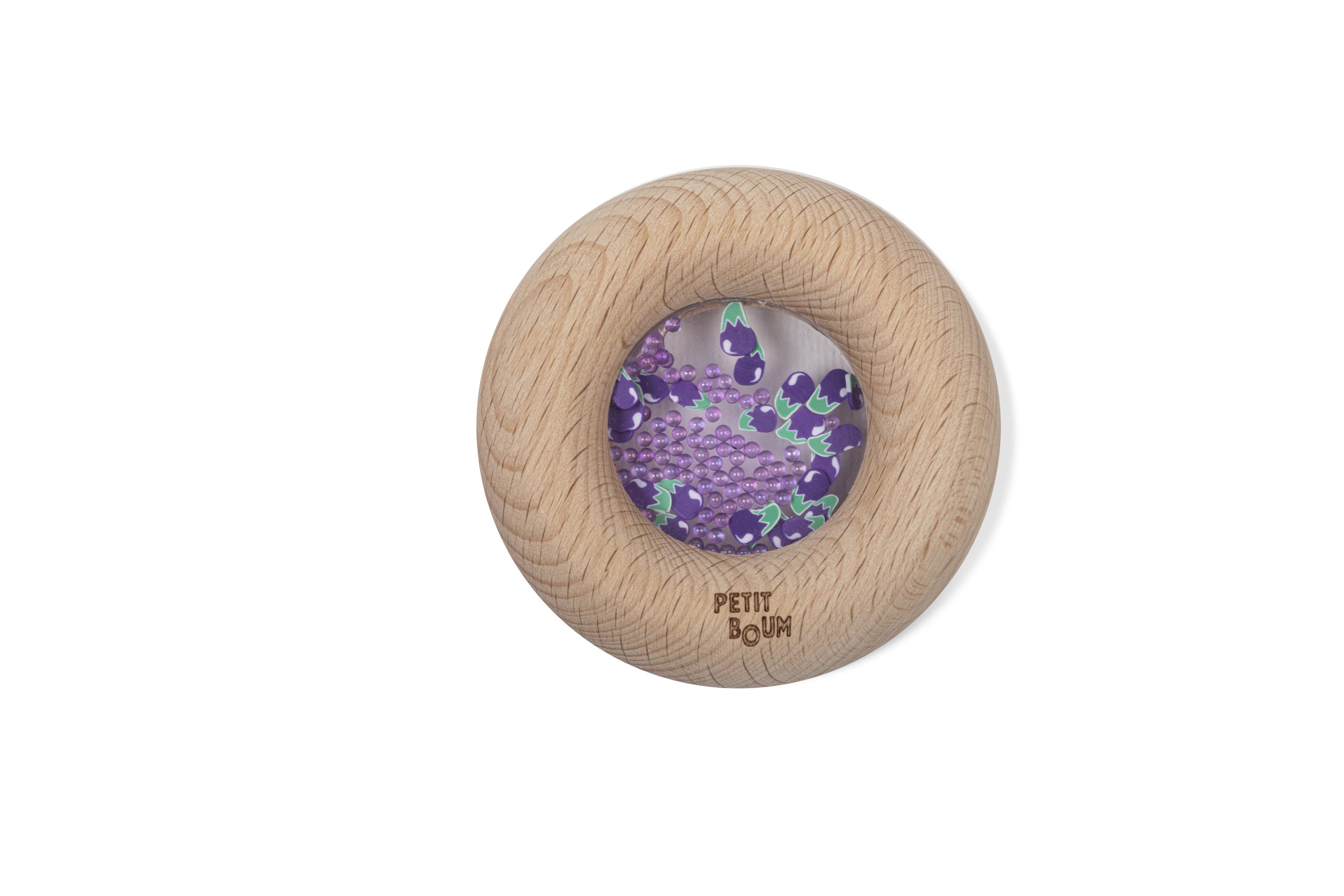 Petit Boum | Sensorische Donut - Aubergine - Afbeelding 2