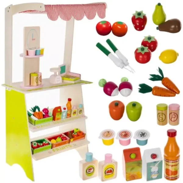 Kruzzel | Houten supermarkt met accessoires - Afbeelding 7