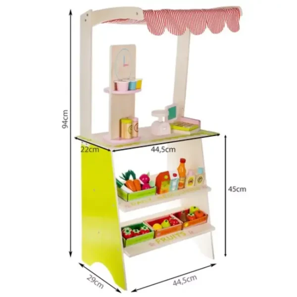 Kruzzel | Houten supermarkt met accessoires - Afbeelding 6