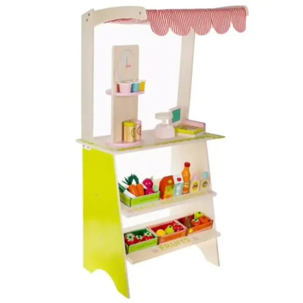 Kruzzel | Houten supermarkt met accessoires