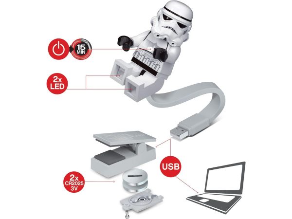 Lego Star Wars | Stormtrooper Boeklamp - Afbeelding 4