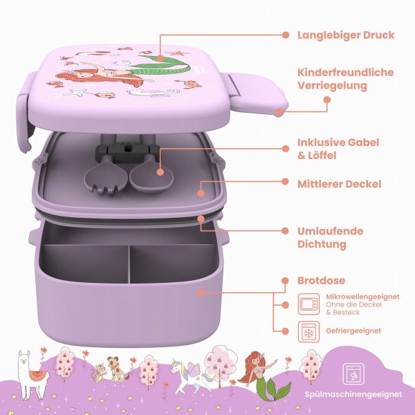 Bearfoot | Lunchbox vakken - Zeemeermin - Afbeelding 4