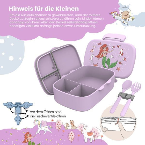 Bearfoot | Lunchbox vakken - Zeemeermin - Afbeelding 3