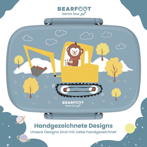 Bearfoot | Lunchbox vakken - Graafmachine - Afbeelding 2