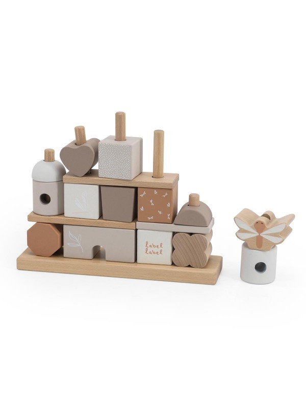 Label Label | Blokkenset Huis - Nougat - Afbeelding 2