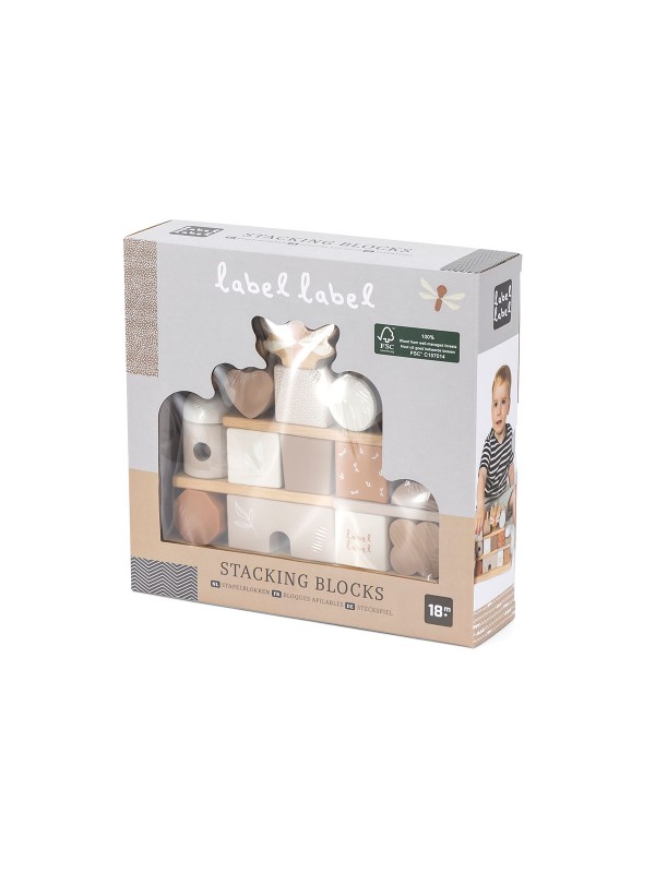 Label Label | Blokkenset Huis - Nougat - Afbeelding 5