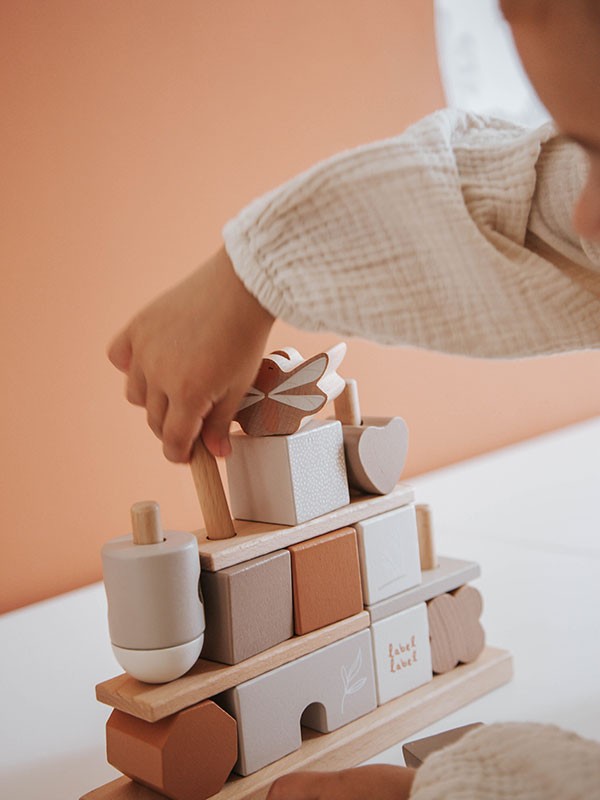 Label Label | Blokkenset Huis - Nougat - Afbeelding 4