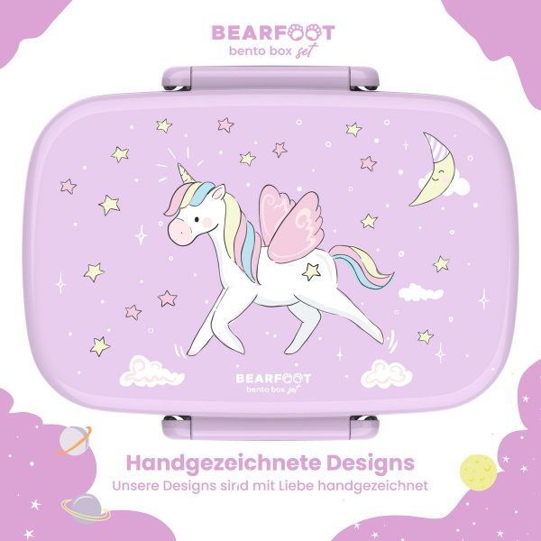 Bearfoot | Lunchbox vakken - Unicorn - Afbeelding 2