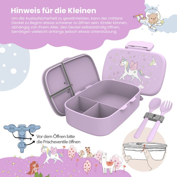 Bearfoot | Lunchbox vakken - Unicorn - Afbeelding 4