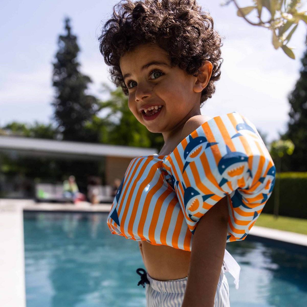 Swim Essentials | Tropical Shark - Meerkleurige Puddle Jumper 2-6 jaar - Afbeelding 6