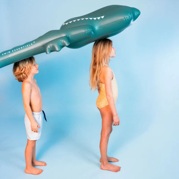 Swim Essentials | Dreamscape - Groene Krokodil Luxe Luchtbed 177cm - Afbeelding 3