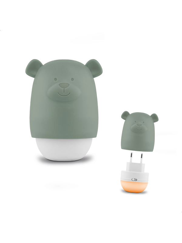 Zazu | Nachtlampje - Benny the bear - Groen - Afbeelding 2