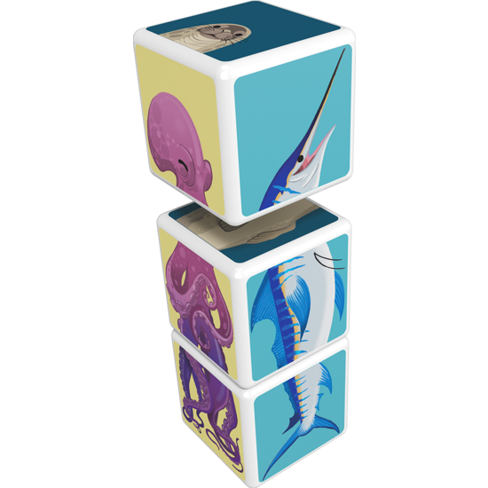 Geomag | Magicube Mix & Match Zeedieren 3 Stuks - Afbeelding 2