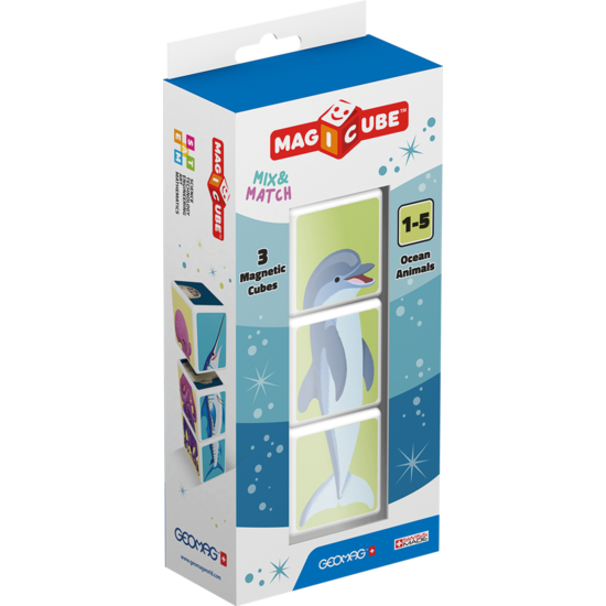 Geomag | Magicube Mix & Match Zeedieren 3 Stuks