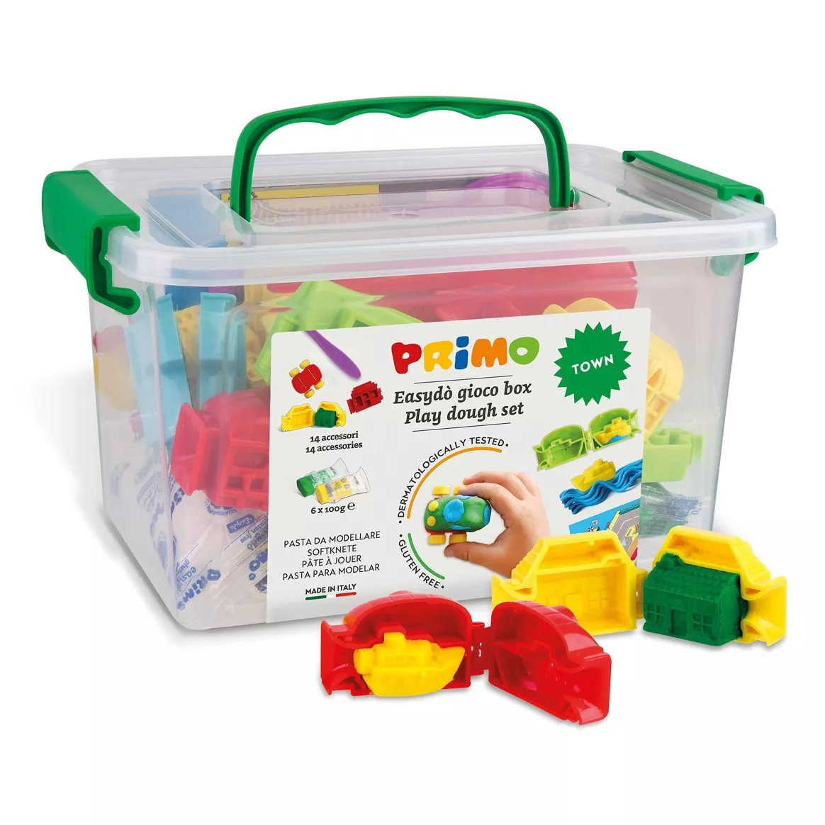 Primo | Glutenvrije Modelleerklei - 6 kleuren - Stad