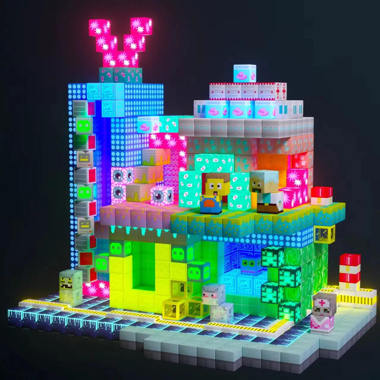 Gobidex | Magnetische Bouwkubussen – Thema Fantasie Lab 200st - Afbeelding 6