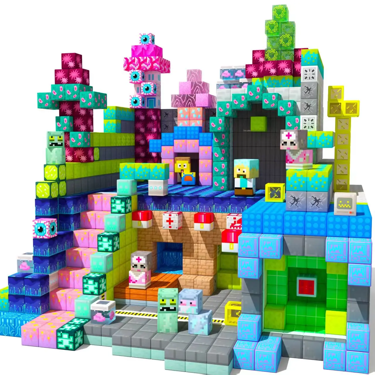 Gobidex | Magnetische Bouwkubussen – Thema Fantasie Lab 200st