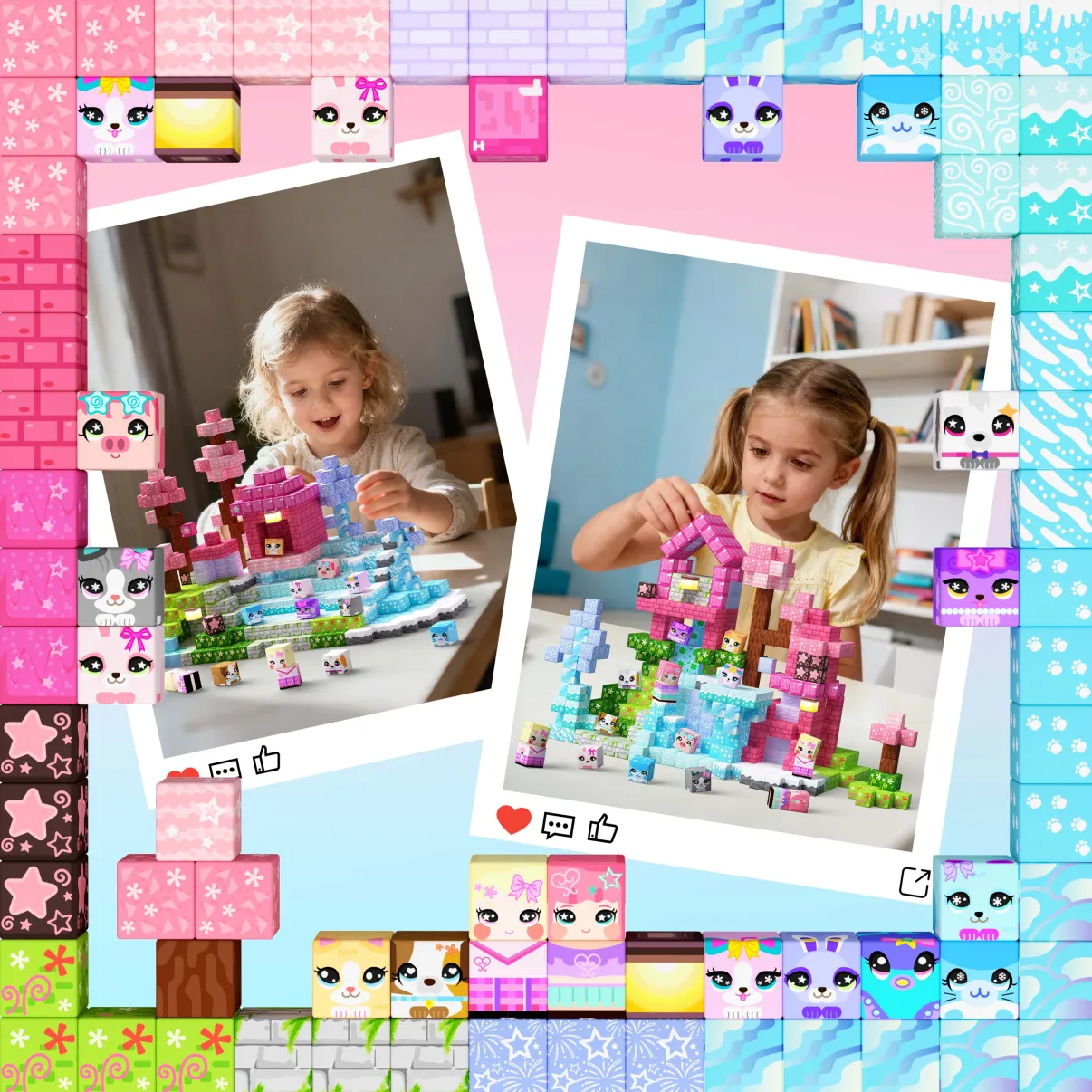 Gobidex | Magnetische Bouwkubussen - Thema Elfen 200st - Afbeelding 8