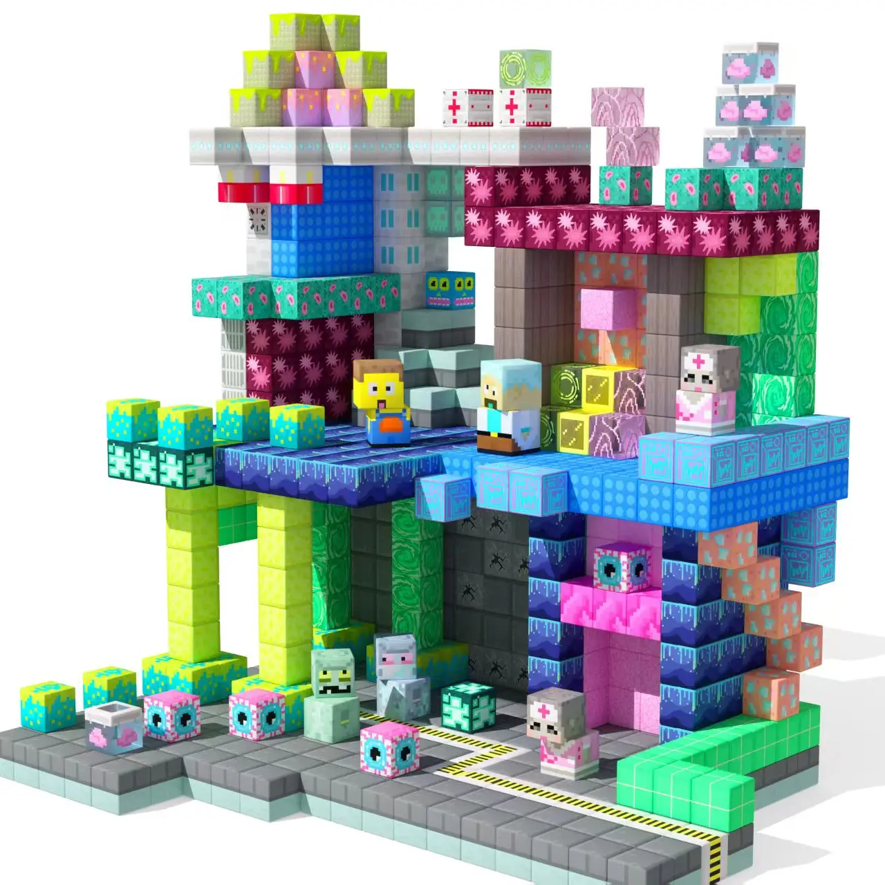 Gobidex | Magnetische Bouwkubussen – Thema Fantasie Lab 200st - Afbeelding 3