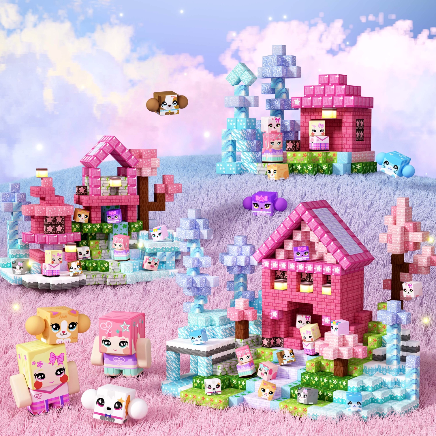 Gobidex | Magnetische Bouwkubussen - Thema Elfen 200st - Afbeelding 7