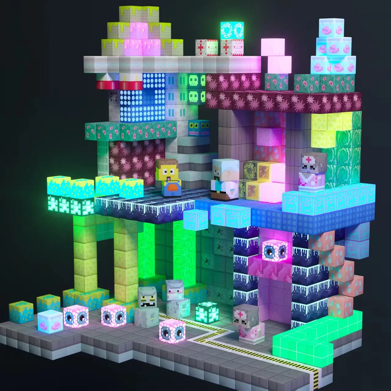 Gobidex | Magnetische Bouwkubussen – Thema Fantasie Lab 200st - Afbeelding 4