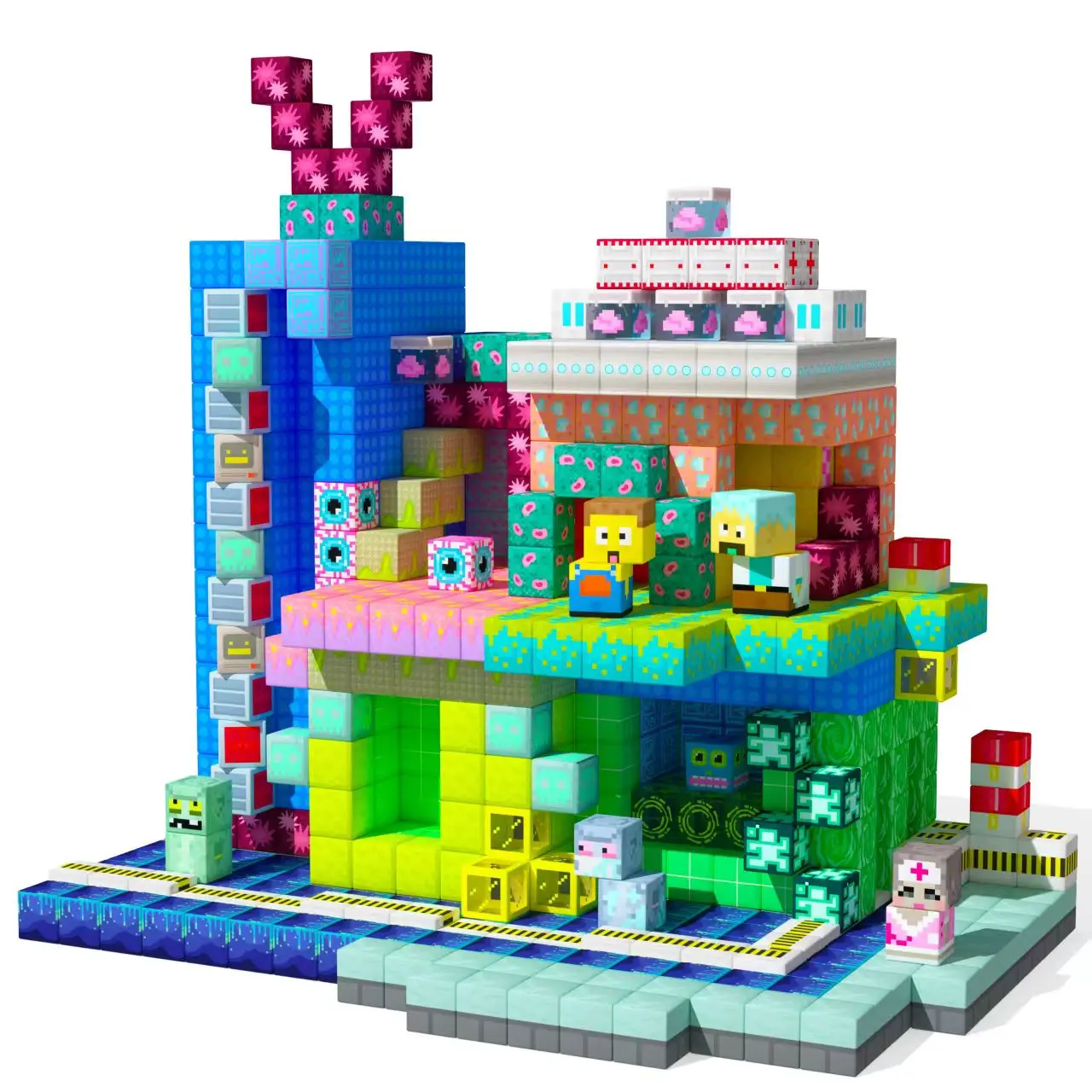 Gobidex | Magnetische Bouwkubussen – Thema Fantasie Lab 200st - Afbeelding 2