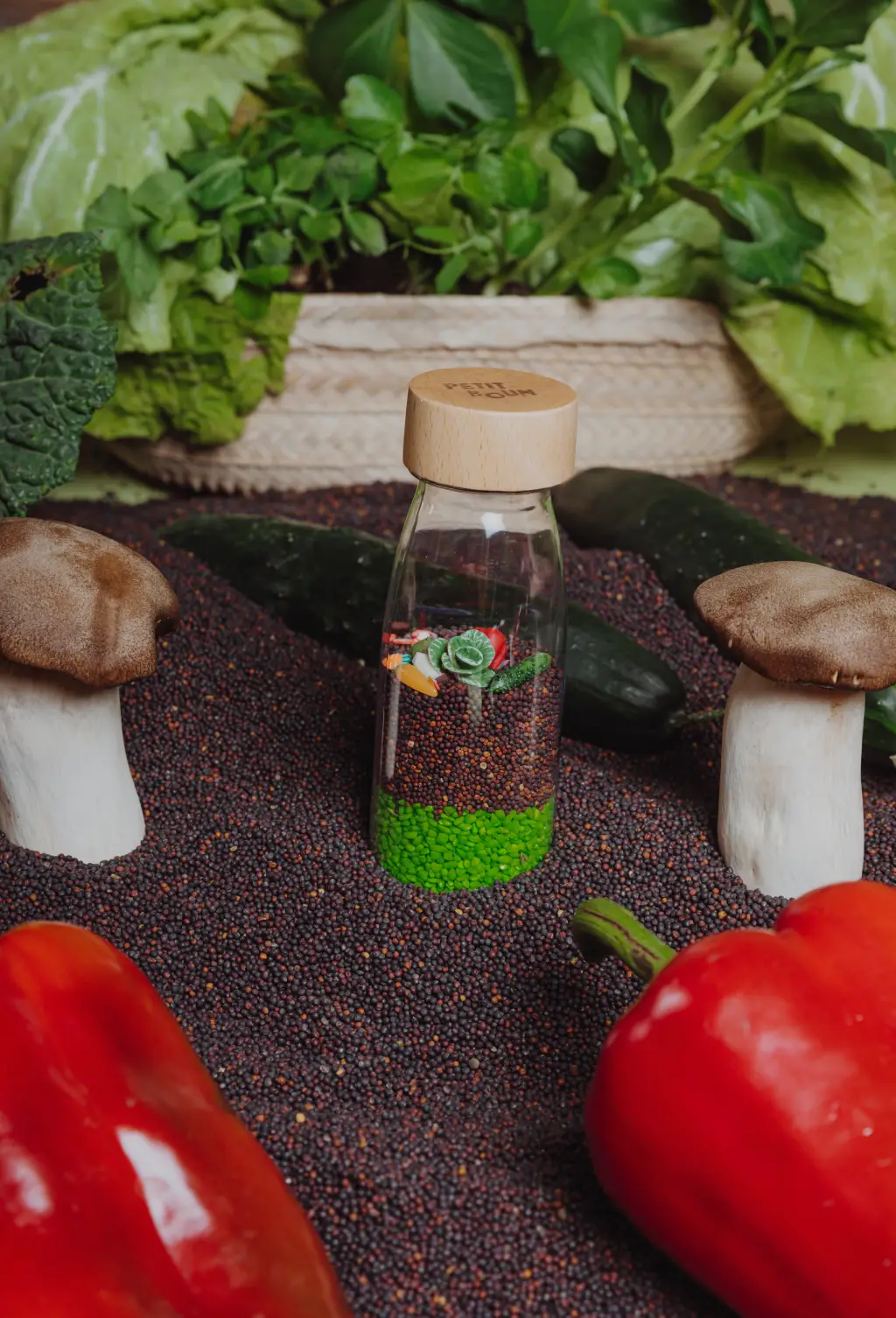 Petit Boum | Sensorische fles Learn - Veggies - Afbeelding 4