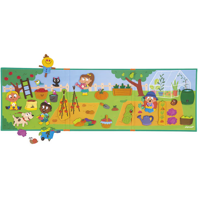 Janod | Magneetboek Magnéti’stories - Moestuin - Afbeelding 2