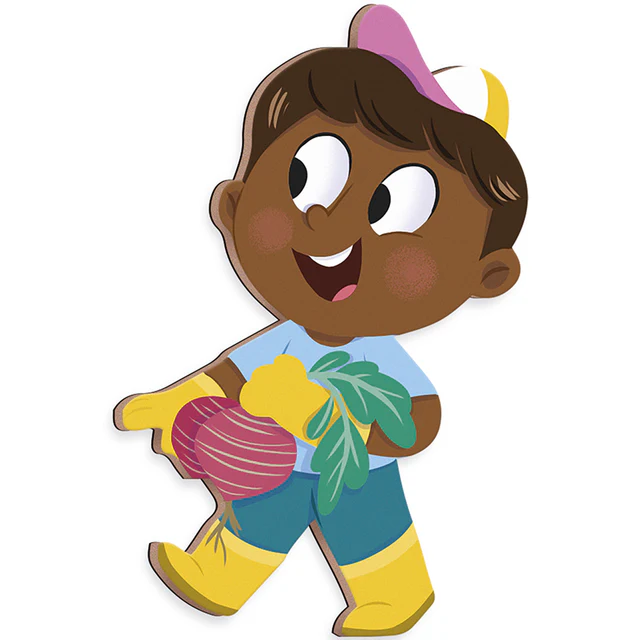 Janod | Magneetboek Magnéti’stories - Moestuin - Afbeelding 4