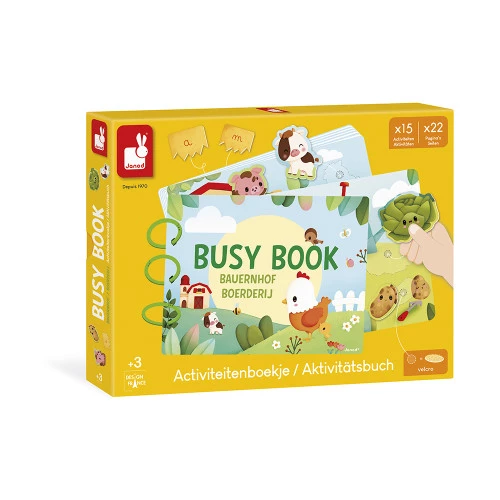 Janod | Busy Book Boederij Activiteitenboekje - Afbeelding 6