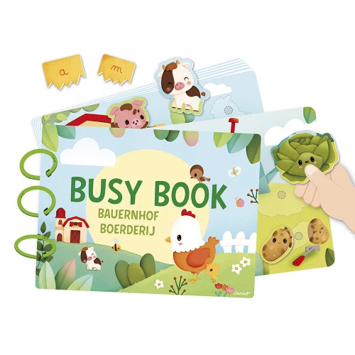 Janod | Busy Book Boederij Activiteitenboekje - Afbeelding 7