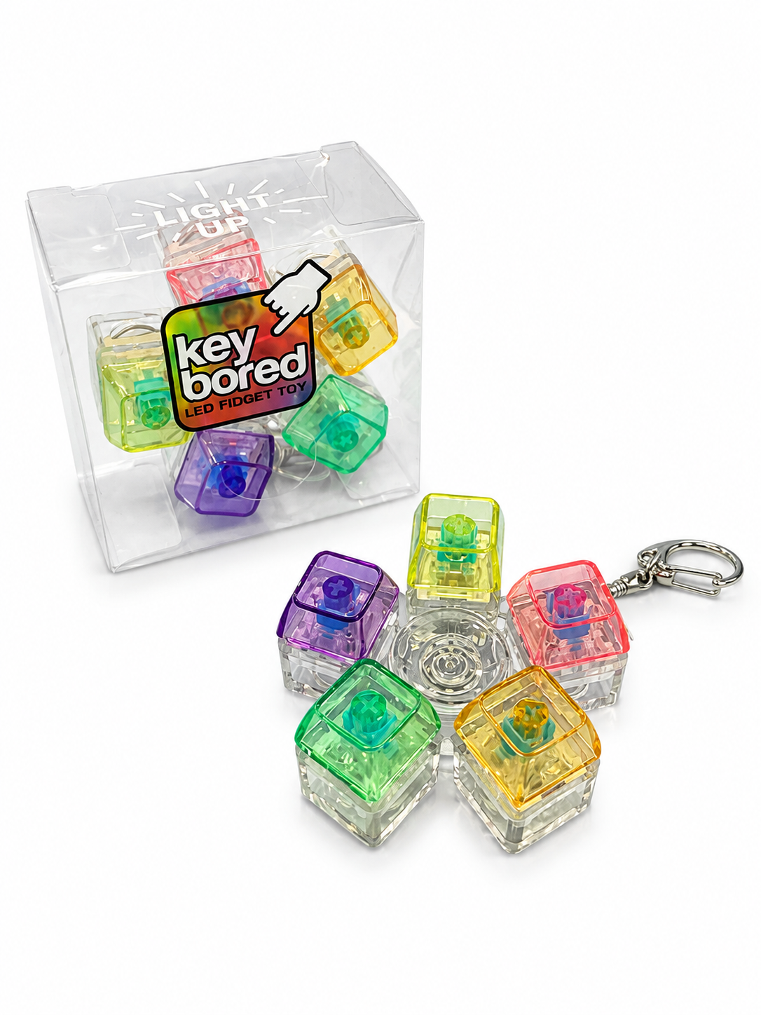 TB Fun | Keyboard Led Fidget Klikker/Spinner