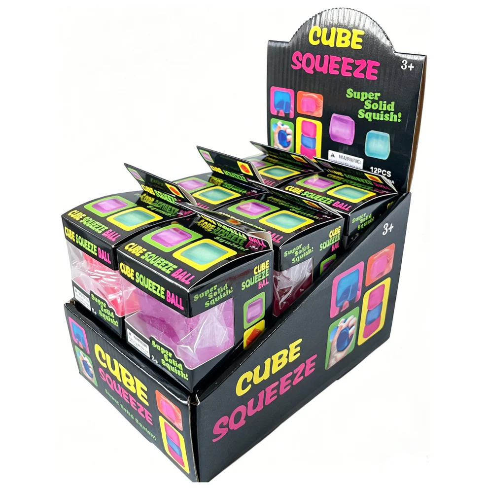 Squishy Cube Glitter Fidget – Normal - Afbeelding 3
