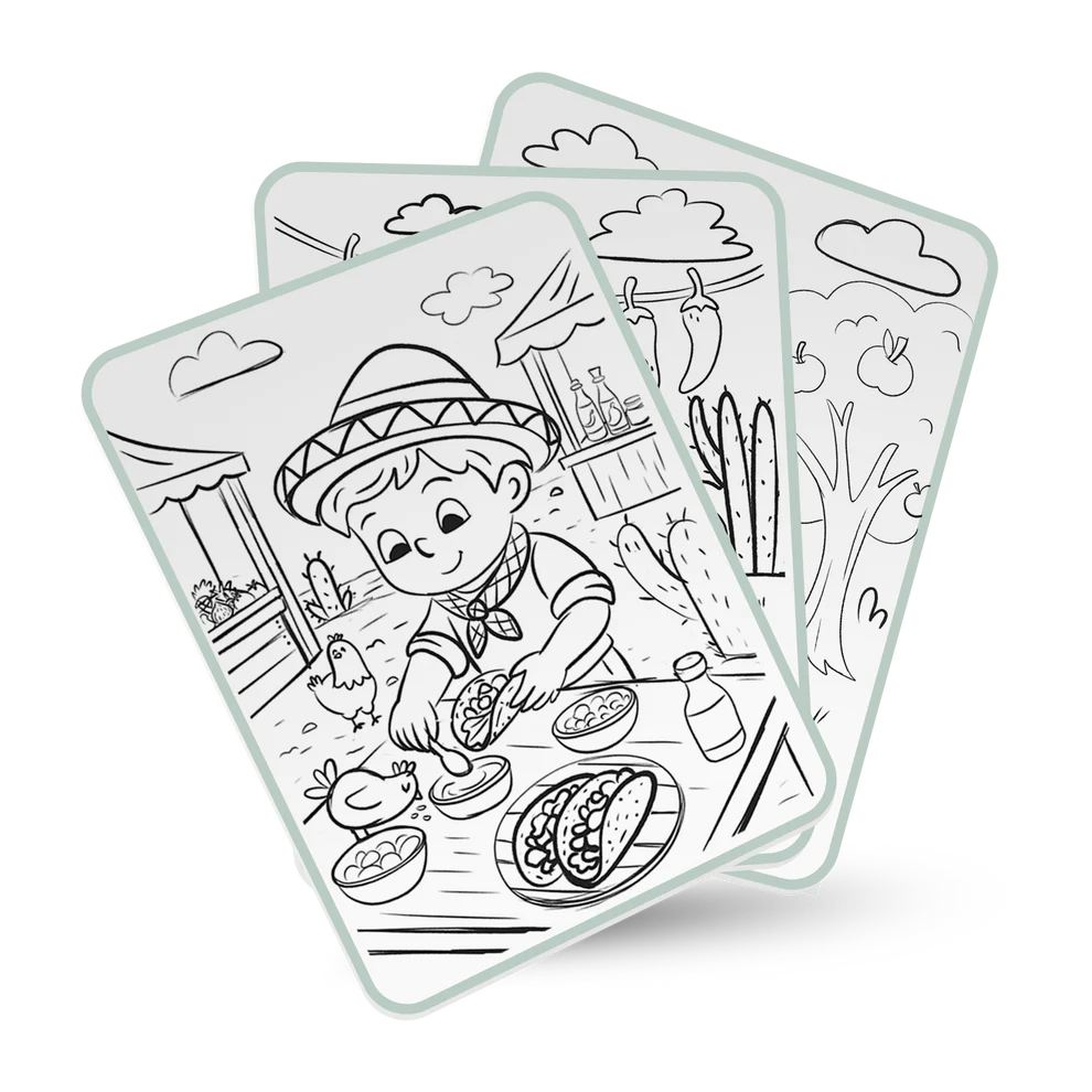 Kidywolf | K-draw Pad - Food Around The World - Afbeelding 4