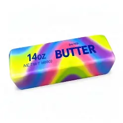 Squishy Foam Butter Fidget – Rainbow XL 23 cm - Afbeelding 2