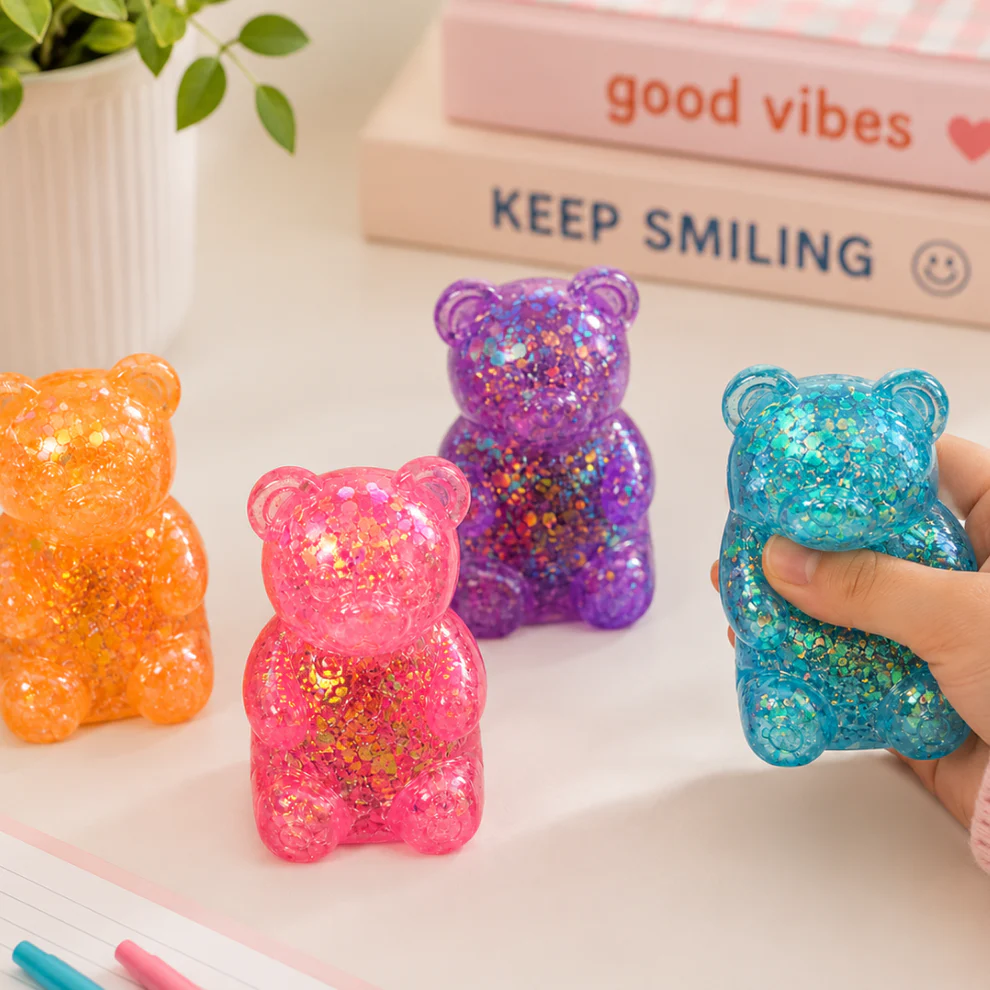 Squishy Bear Glitter Fidget - Afbeelding 2