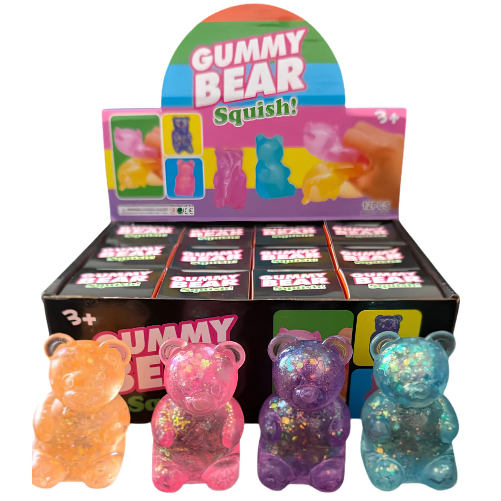 Squishy Bear Glitter Fidget - Afbeelding 3