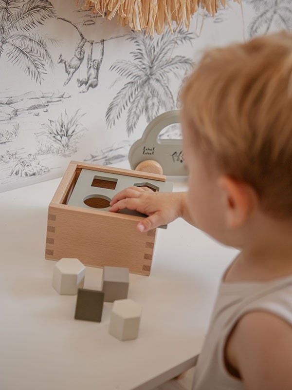 Label Label | Vormen Sorteer Box – Olijf Groen - Afbeelding 3