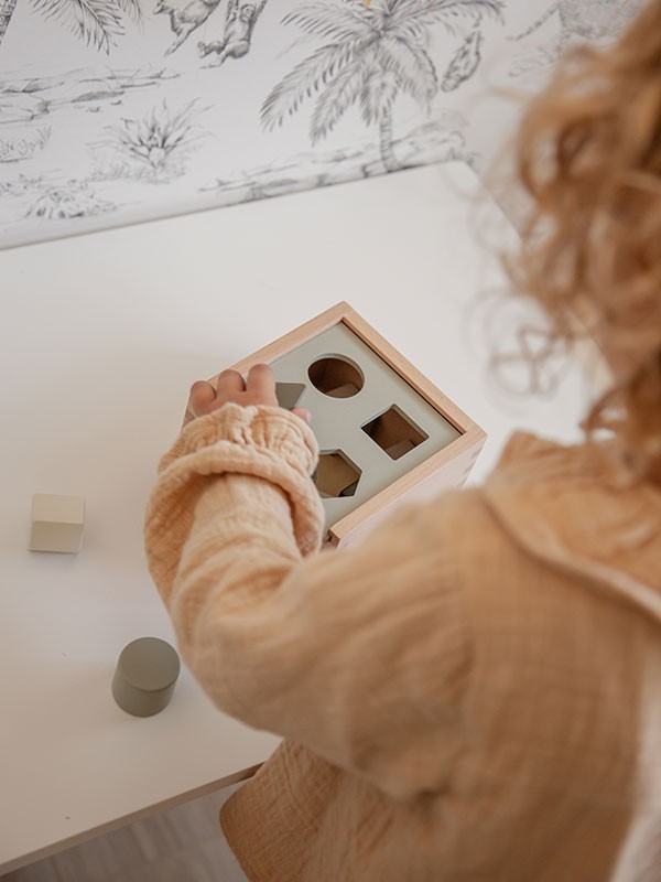 Label Label | Vormen Sorteer Box – Olijf Groen - Afbeelding 4
