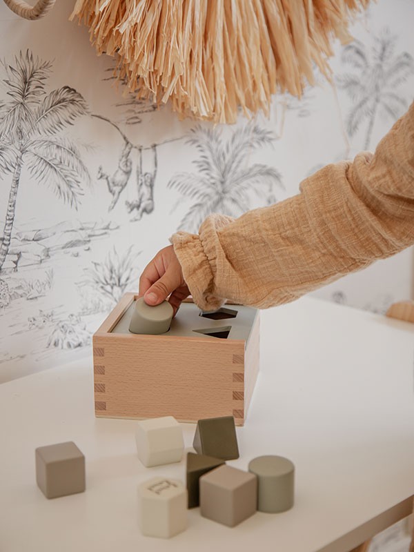 Label Label | Vormen Sorteer Box – Olijf Groen - Afbeelding 5