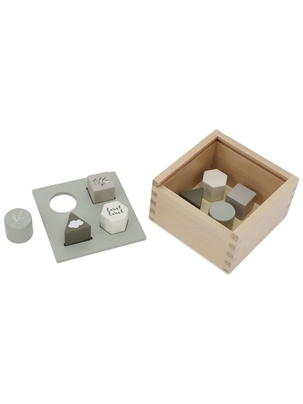 Label Label | Vormen Sorteer Box – Olijf Groen - Afbeelding 2