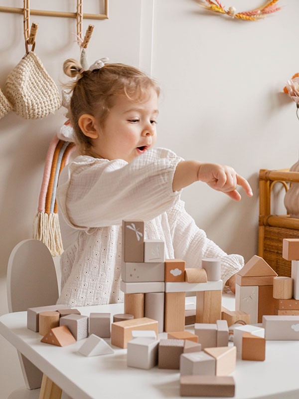 Label Label | Houten Blokken Set Emmer – Nougat - Afbeelding 3