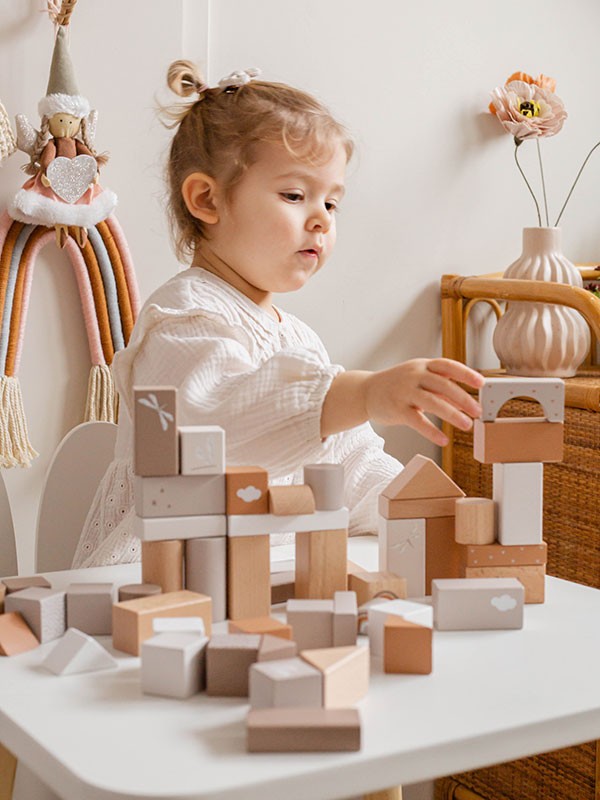 Label Label | Houten Blokken Set Emmer – Nougat - Afbeelding 4